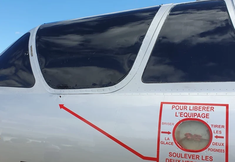 La "fausse" verrière installée
